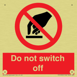 Do not switch off 